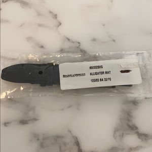 Baume & Mercier alligator strap in dark navy